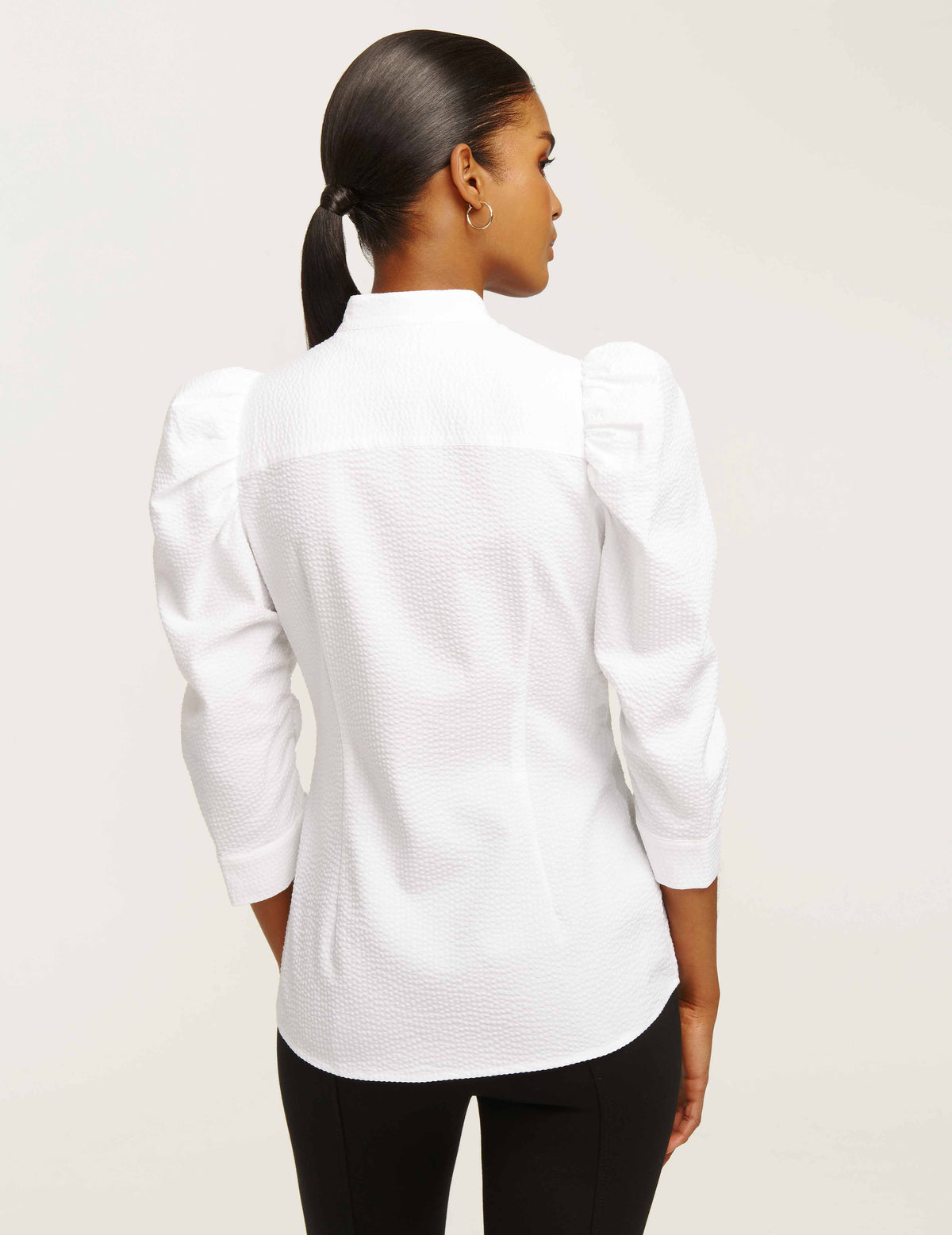 Anne Klein  Puff Sleeve Button Down- Sale