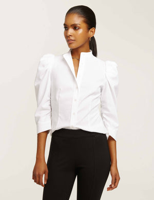 Anne Klein  Puff Sleeve Button Down- Sale