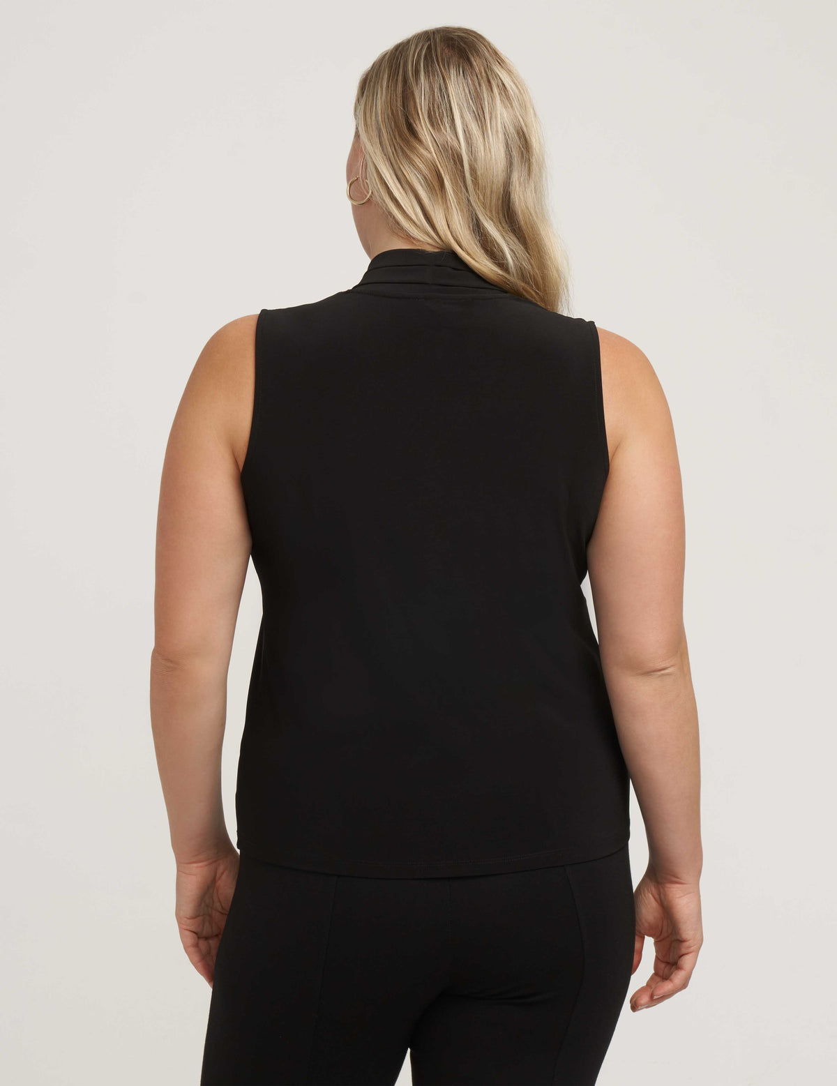 Anne Klein Plus Size Triple Pleat Top