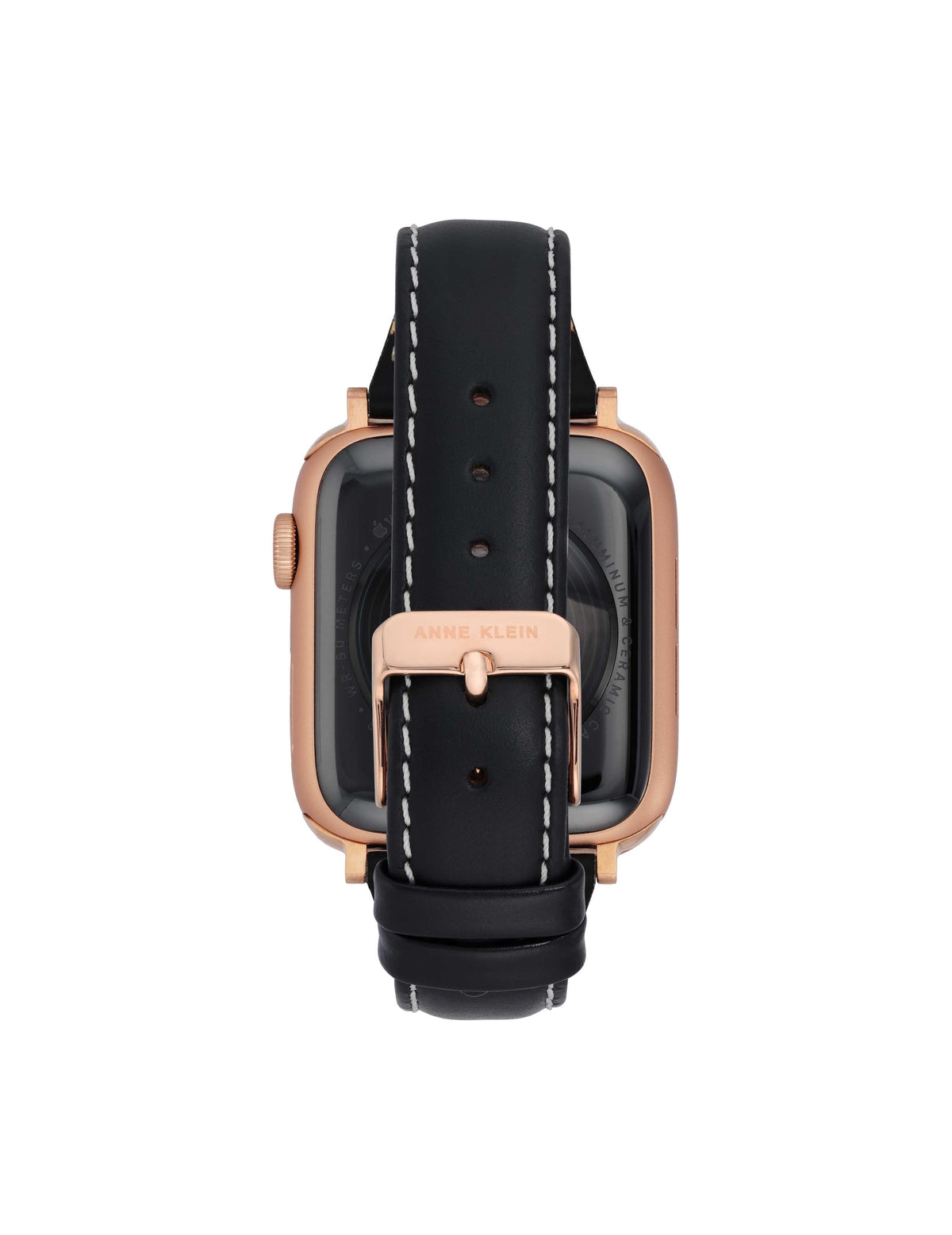 Anne Klein  Stitched Leather Band for Apple Watch®