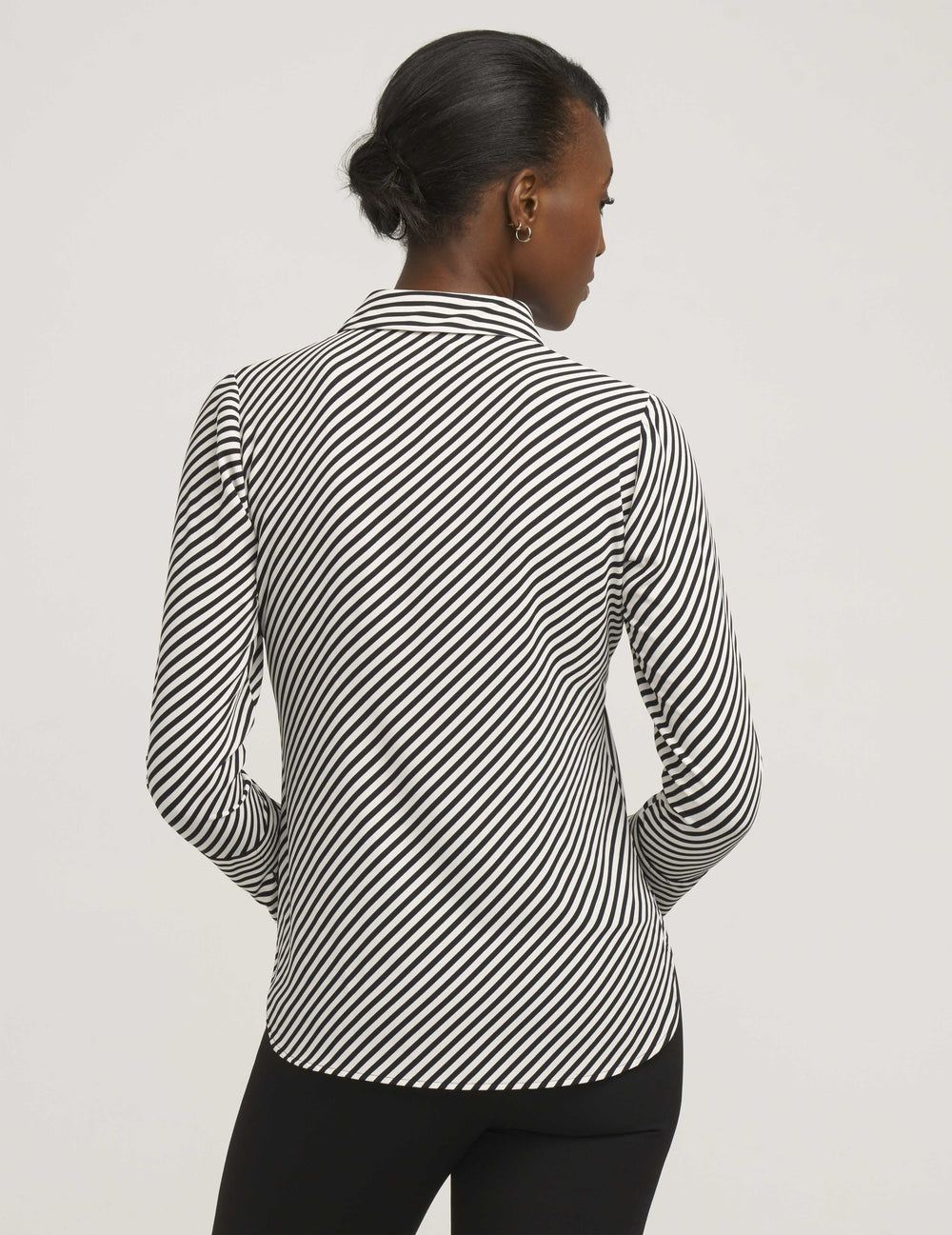 Anne Klein Women's Dot Split Neck Knit Pullover Blouse Black Size 0X main image 1