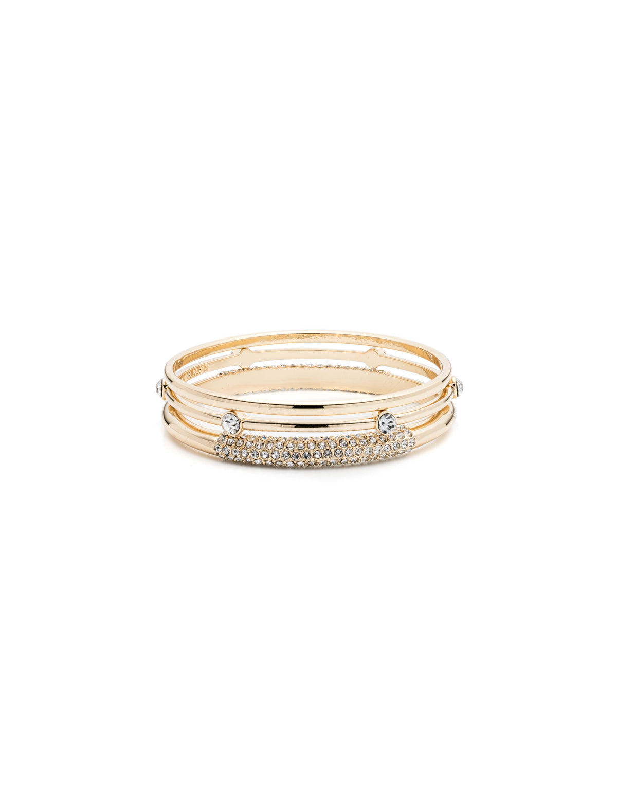 Anne Klein Gold-Tone Thicker Trio Bangles Bracelet
