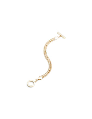Anne Klein Gold-Tone Herringbone Chain Bracelet