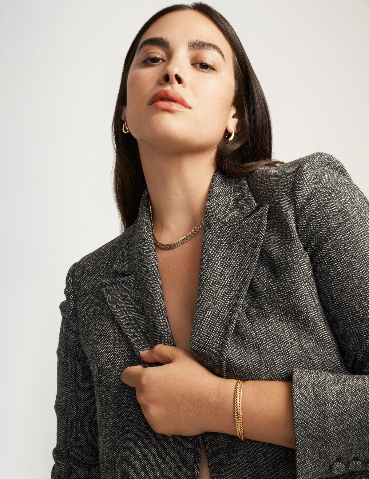 Anne Klein Herringbone Chain Bracelet